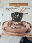 Conjunto de fondue de chocolate
