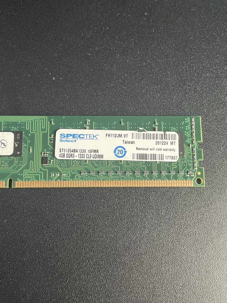 RAM 4GB DDR3 SPECtek jak nowa