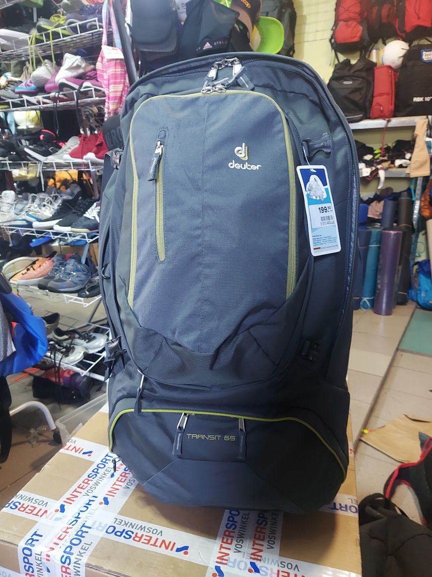 Рюкзак Deuter Transit 65 колір 4220 anthracite-moss