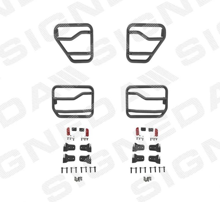 Двері компл. 4шт. з петлями Jeep Wrangler/Gladiator 2018+, PCR80012SET