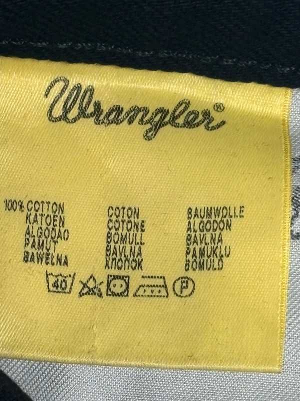 Wrangler Regular Fit W30 L32 Męskie Jeansy Czarne 100% Bawełna Denim