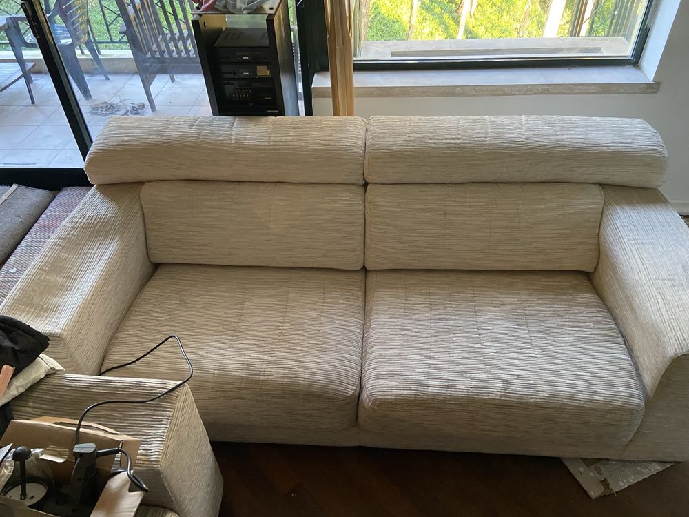 Conjunto Sofas de cor branca