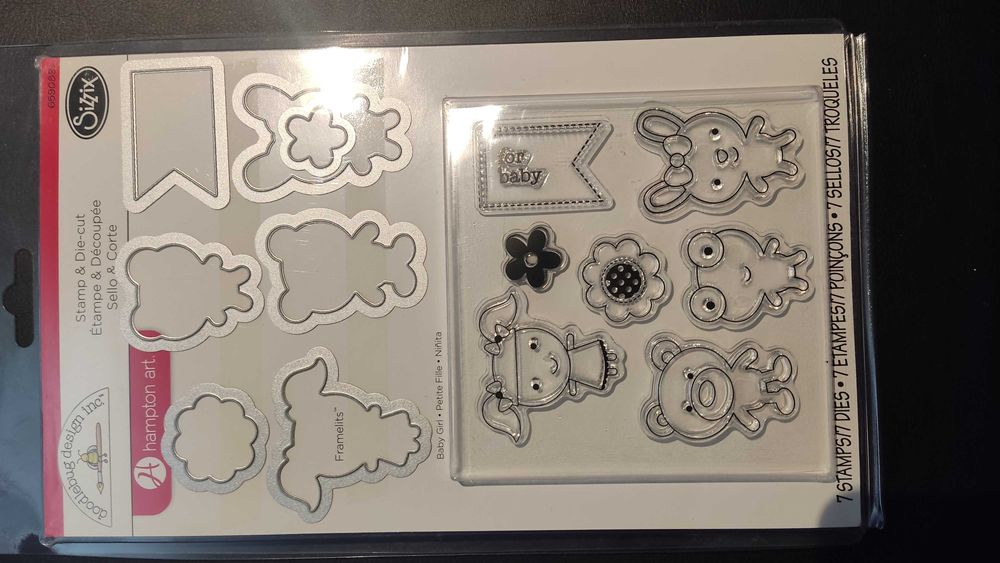 Cortantes sizzix framelits com carimbos ou texturas