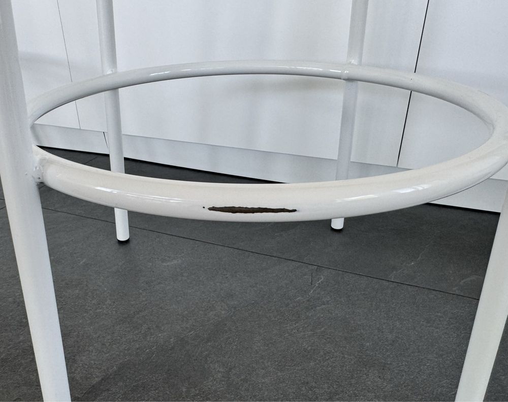 4x biały stołek barowy / hoker / wysokie krzesło Timmy 75 cm