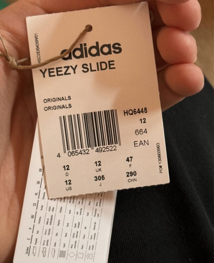 Yeezy slides bone 46 eu