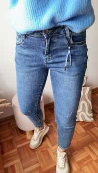 Dżinsy niebieskie spodnie MOM FIT Varlesca chicaca XS S L XL