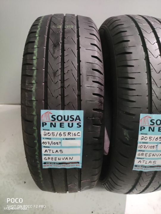 2 pneus semi novos 205/65r16c - oferta dos portes
