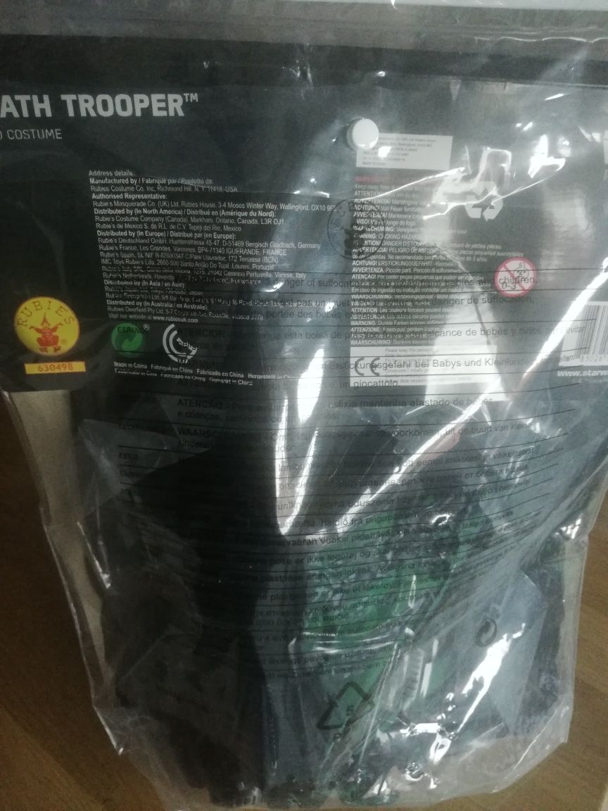 Star Wars Death Trooper  kostium przebranie nowy! Wiek 5-6lat Medium