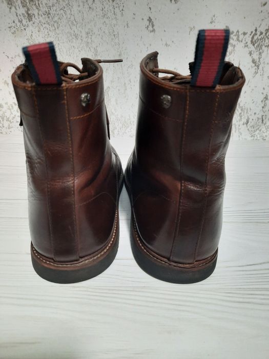 męskie skórzane botki do kostki marki Timberland