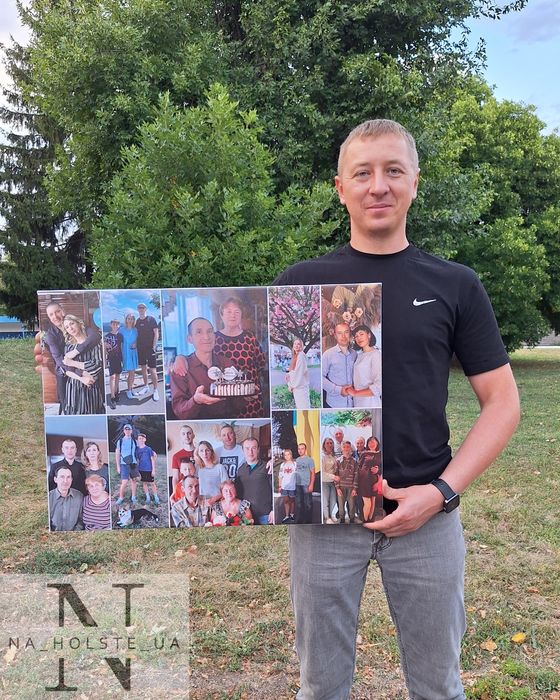 Подарунок на День Народження/річниця/фото на полотні /картина