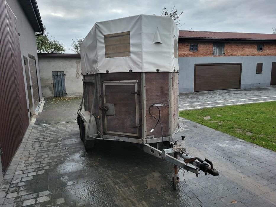 Przyczepa do przewozu zwierząt, koni bokmanka