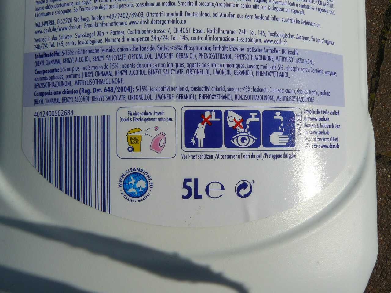 Okazja Dash Alpen Frische Universal Żel do Prania 100p 5L.