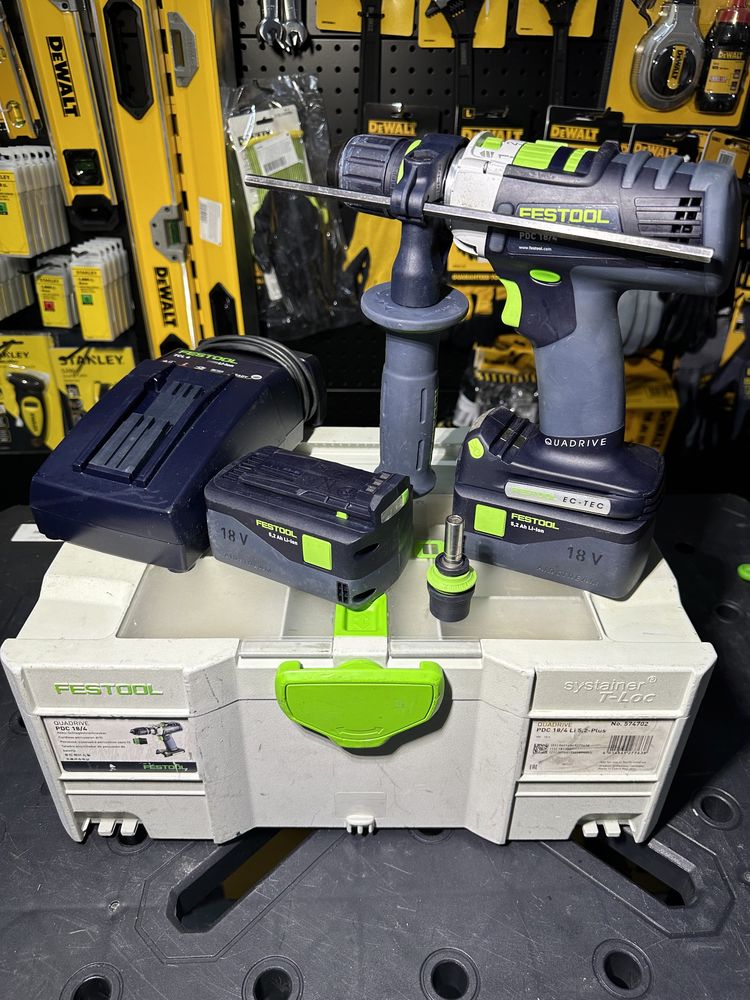 Акумуляторний дриль шуруповерт Festool PDC 18/4 Li 5,2 QUADRIVE