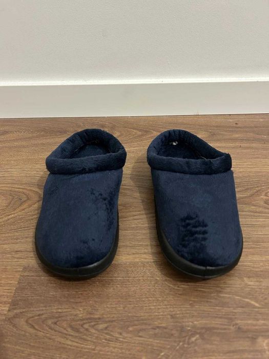 Pantufas Natural Line Azul Escuro