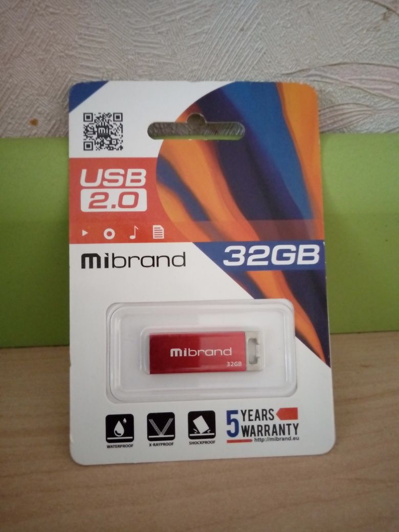 Флеш-накопичувач USB 2.0 Mibrand Chameleon 32Gb, Red.
