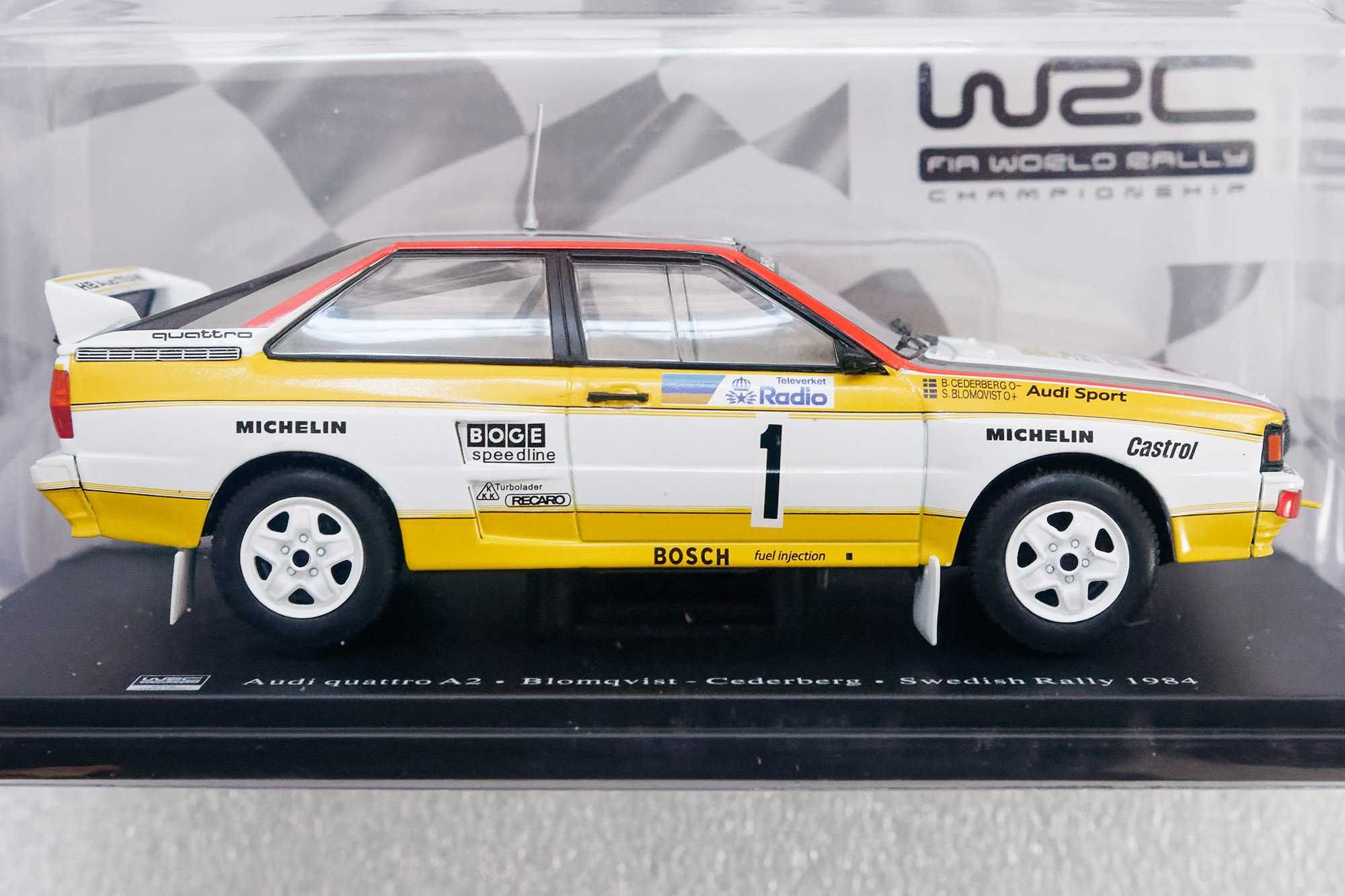 AUDI QUATTRO A2 1:24 Hachette WRC 1984 Stig Blomqvist