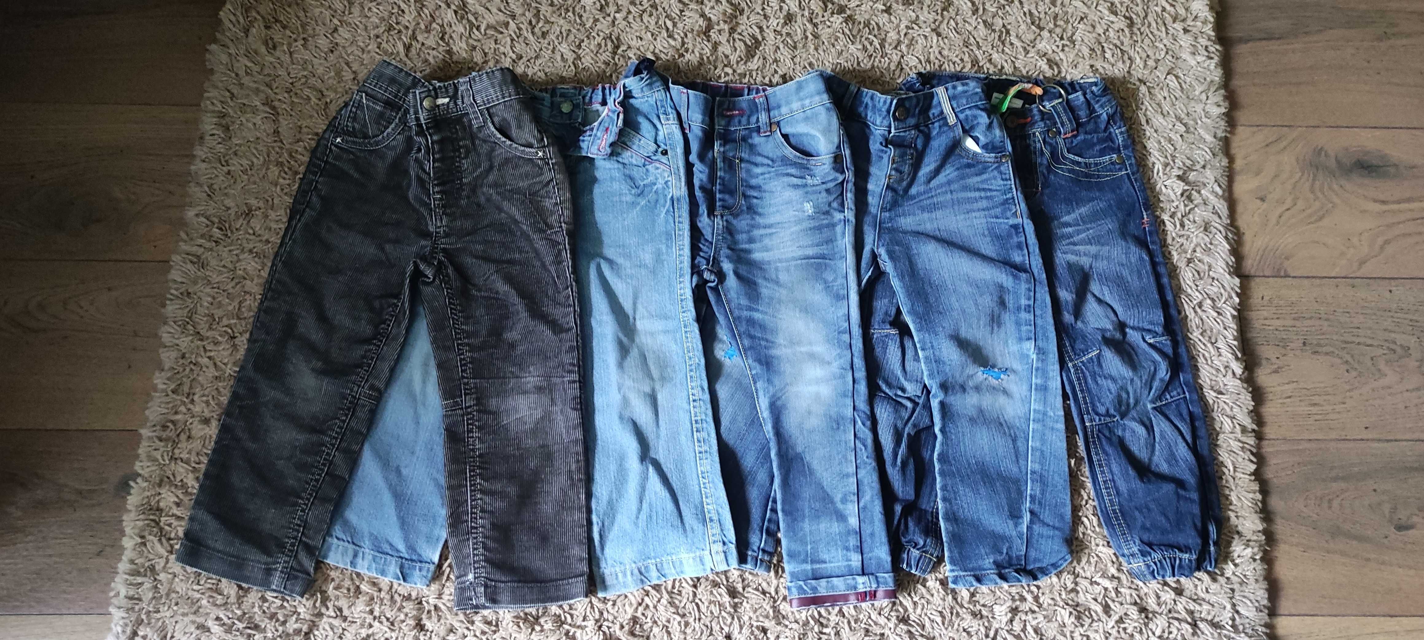 Spodnie dżinsowe r 98/104 5 par
