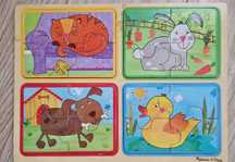 Дерев'яні пазли Melissa&Doug від 2-4 років