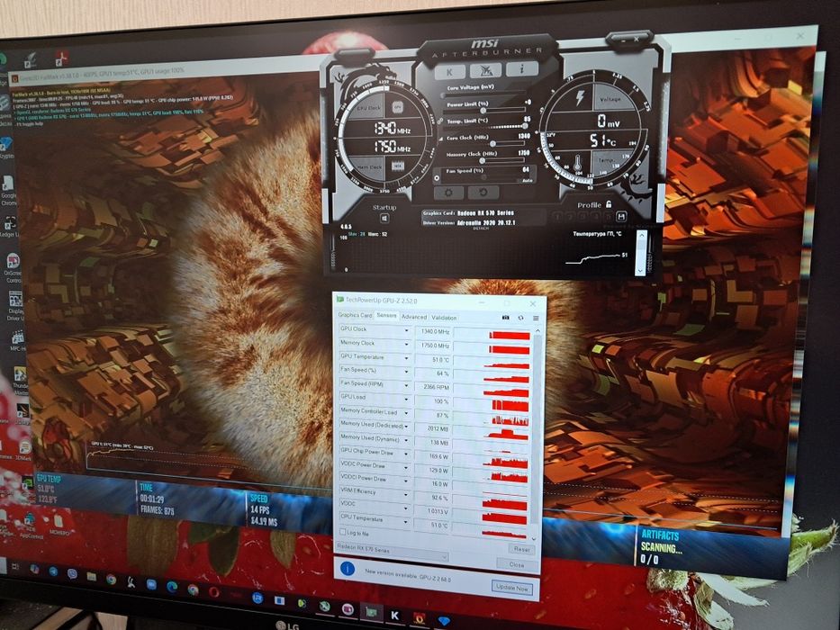 Видеокарта Asus Radeon RX 570 OC Expedition 4Gb холодные пломба и др