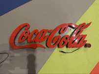 Led ścienny coca-cola