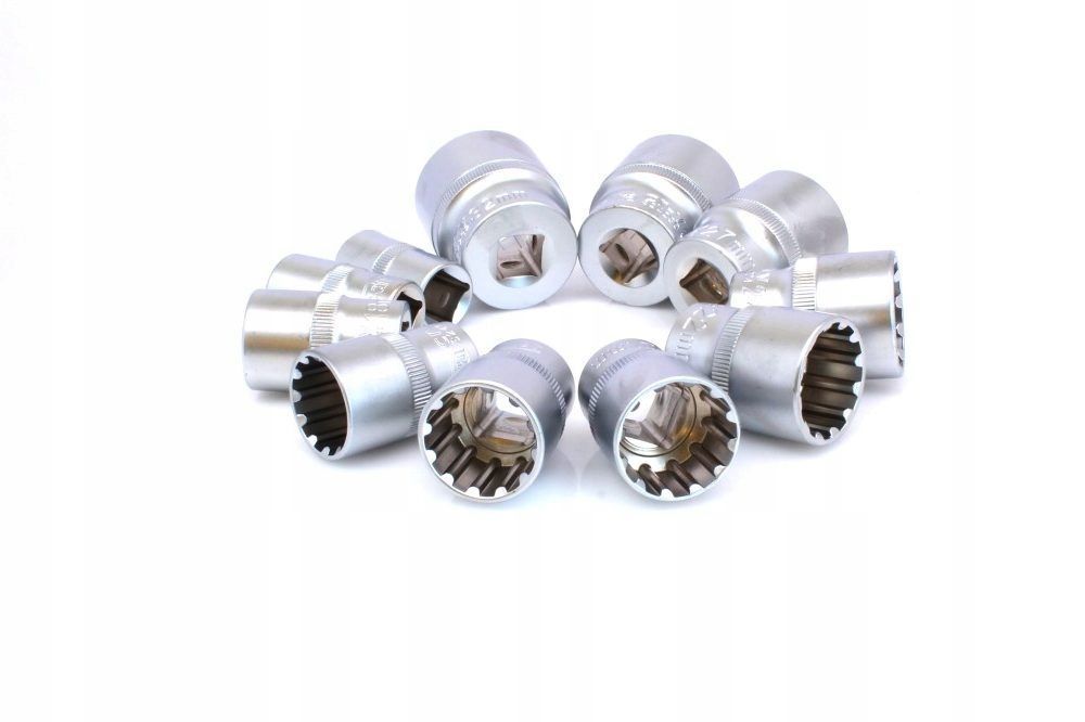 Zestaw Nasadek Nasadki Spline Nasadka 1/2 Cala 8-32Mm 12-Kątnych 12 Ką