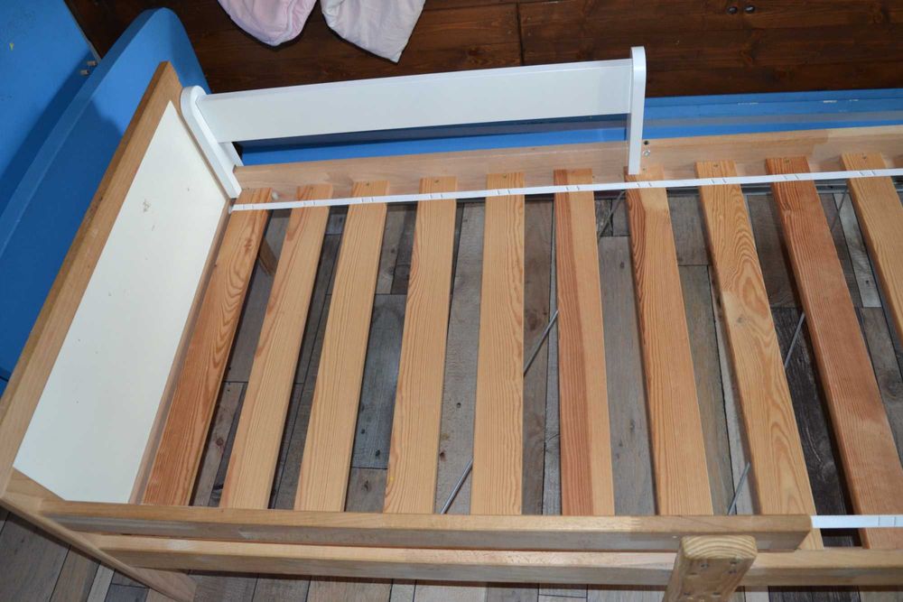 DREWNO Łóżko MATERAC 160x70 GRATIS Barierka BDB Ikea SOLIDNE Sultan