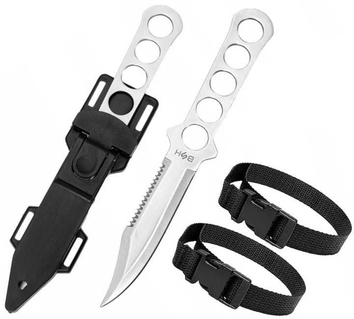 NOWY ⇒ Nóż Taktyczny Rzutka Sztylet Opaski Na Nogę Ręke + Pokrowiec