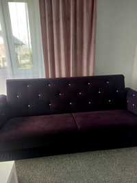 Kanapa sofa rozkładana glamour