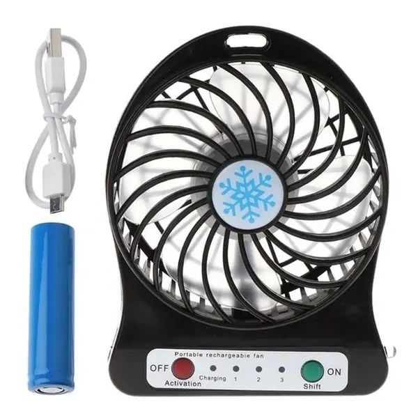 Вентилятор настільний Mini Fan XSFS-01 на аккумуляторі 18650 4376