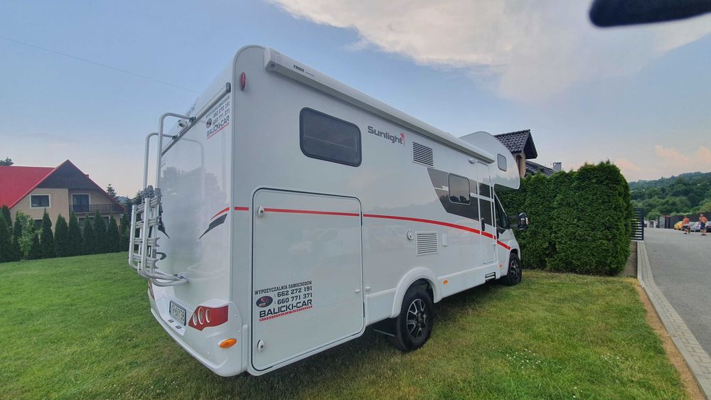 Wynajem kampera, kamper na wakacje Ducato Sunlight Capron A70 2021r