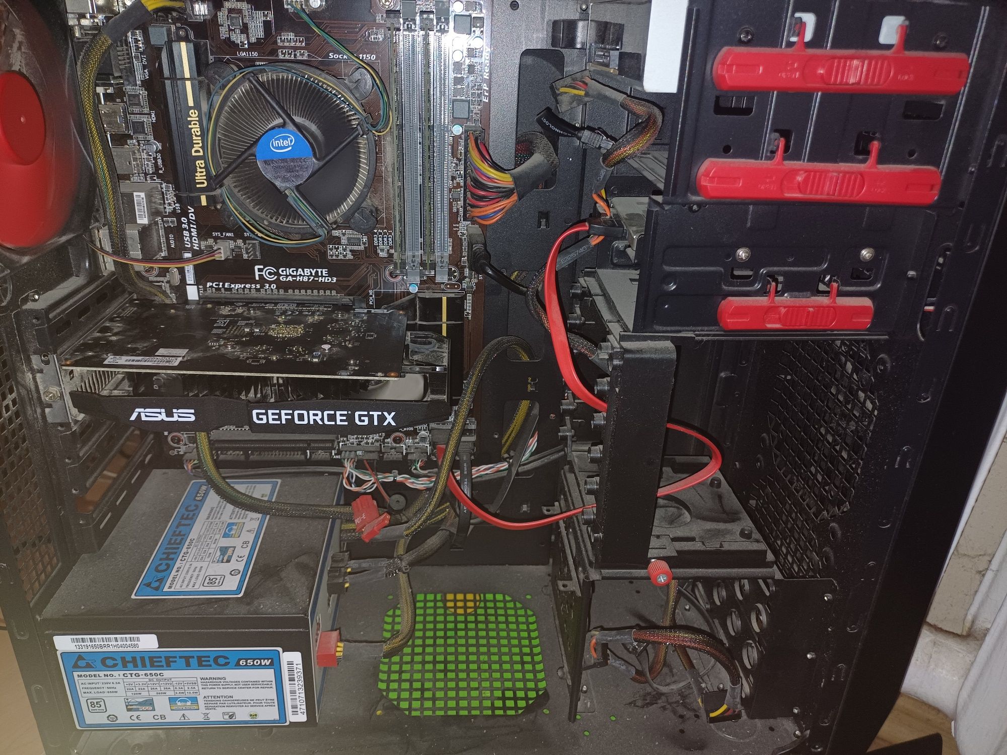 Игровой компьютер Intel Core i5-4570+Asus GeForce GTX 1650 Dual 4G 4GB