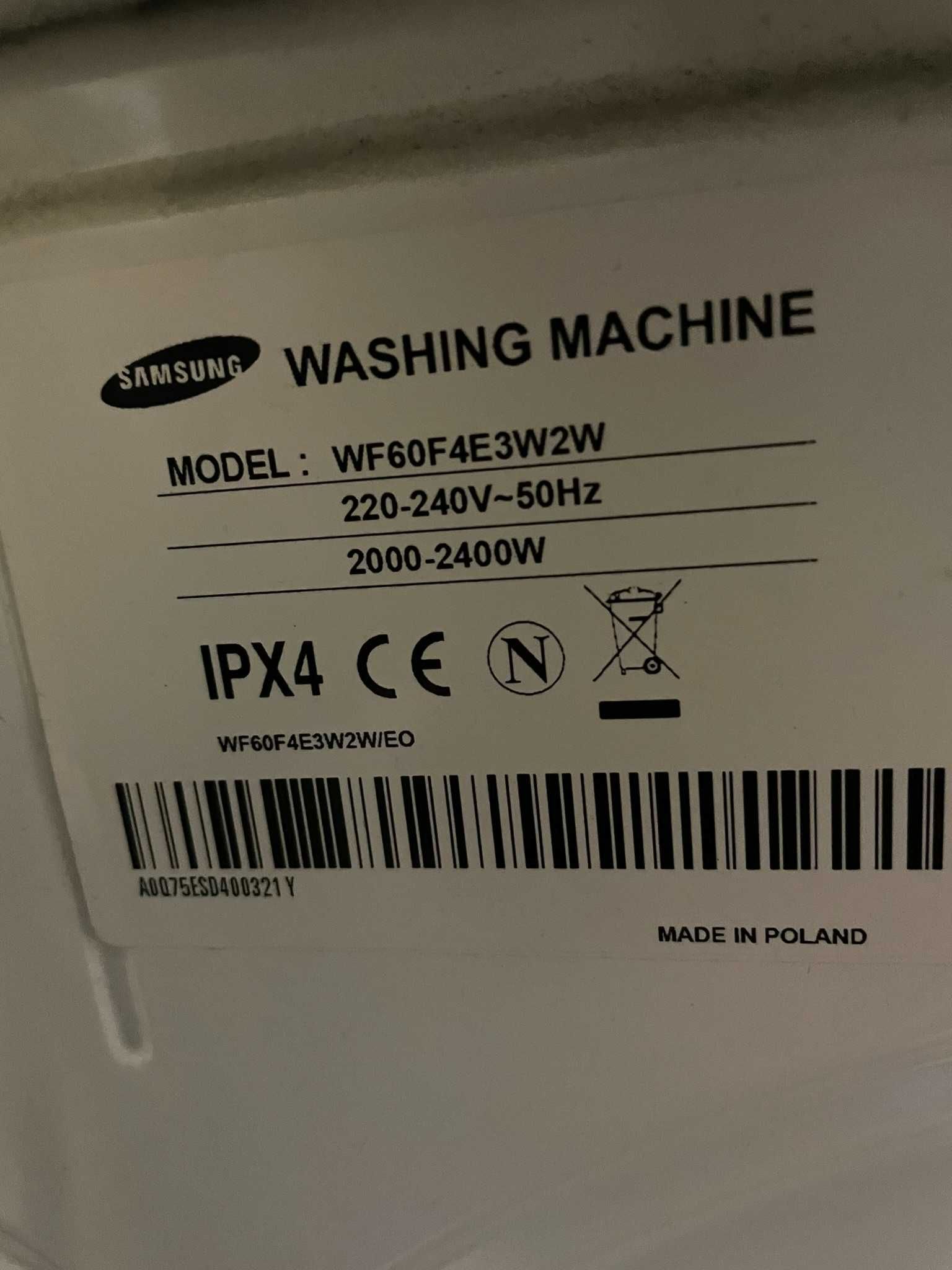 Pralka Samsung EcoBubble 6 kg WF60F4E3W2W