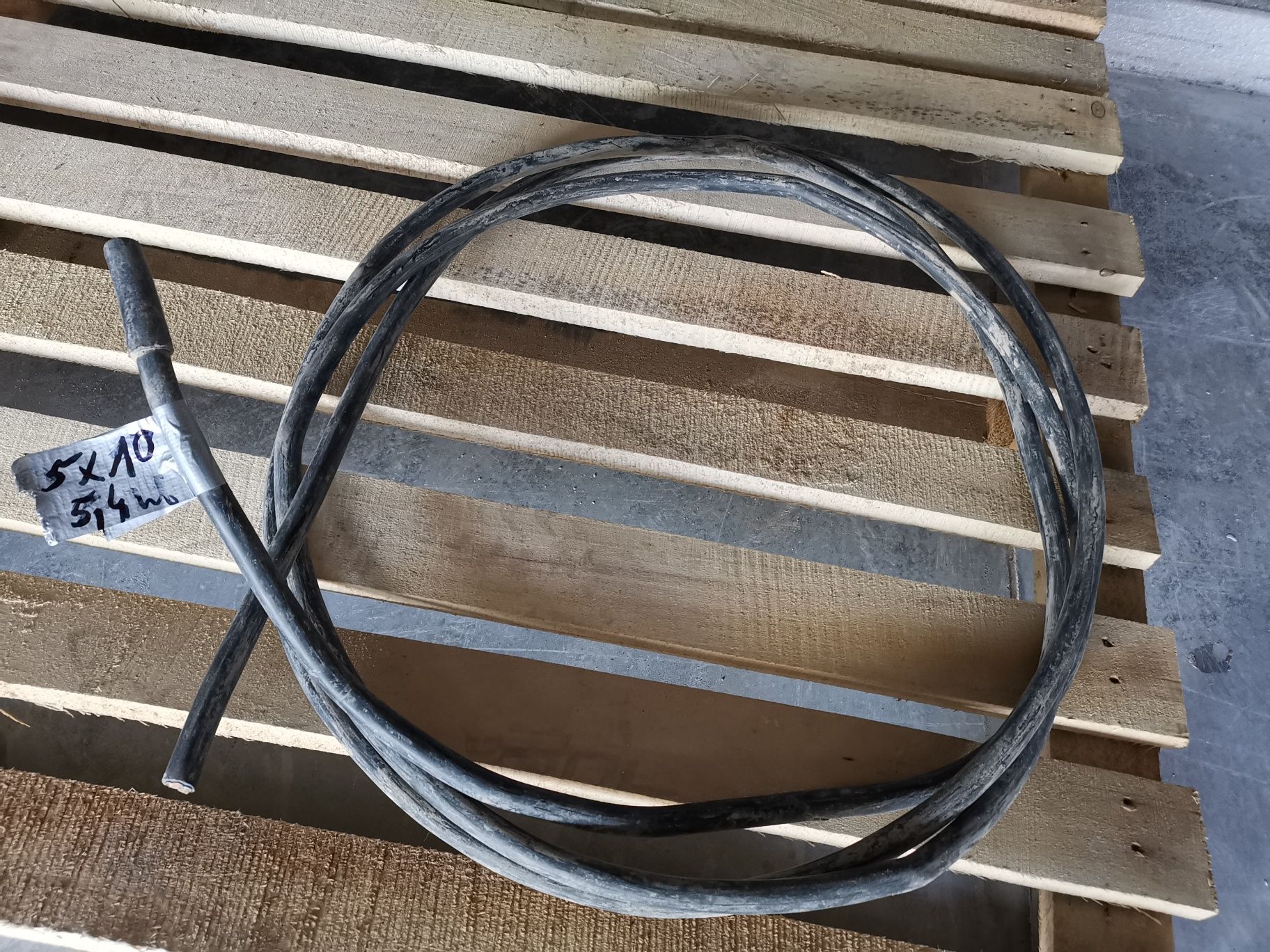 Kabel przewód ziemny YKY 5x10 miedź - 5,4 mb