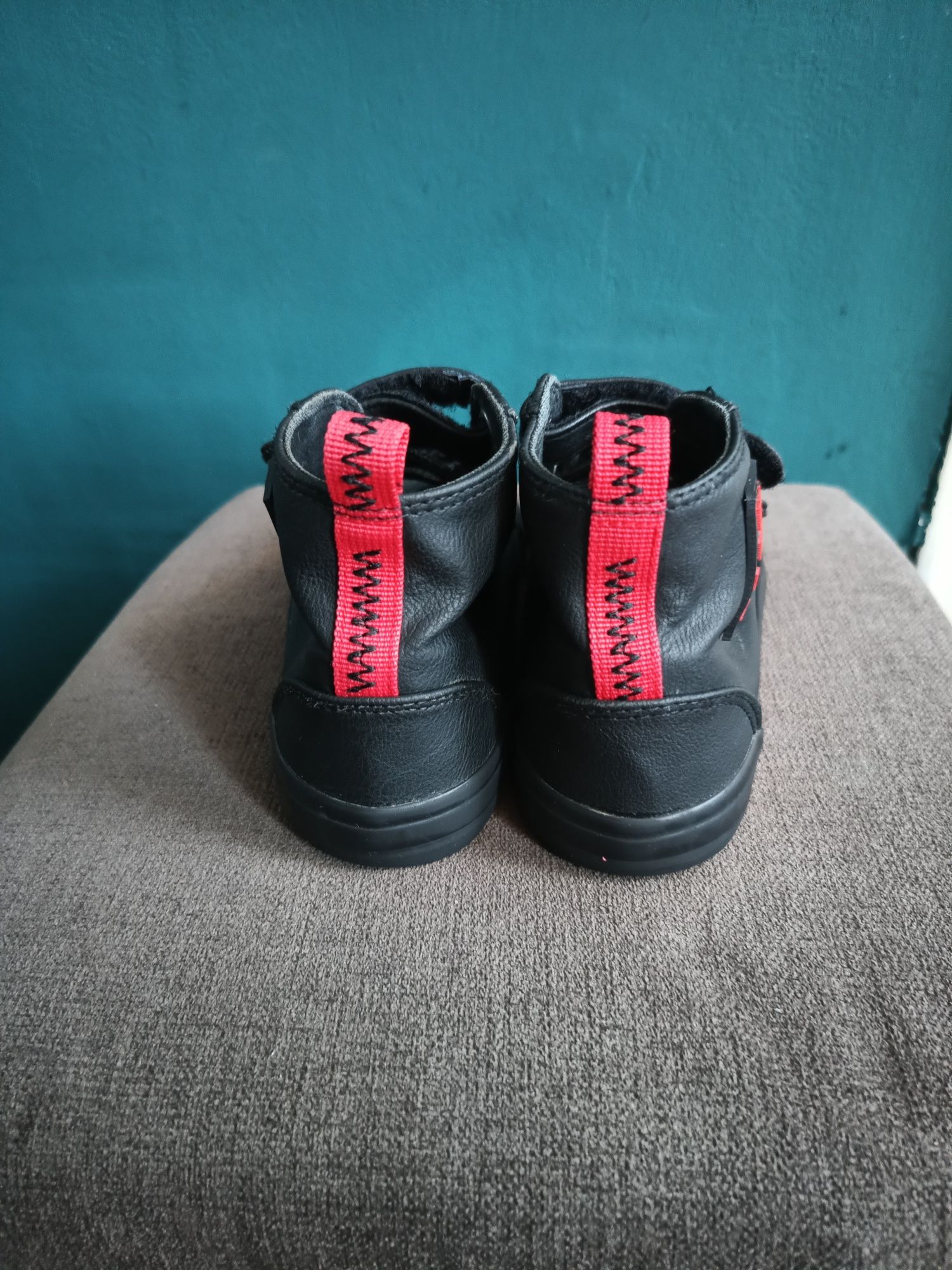 Buty za kostkę na rzepy