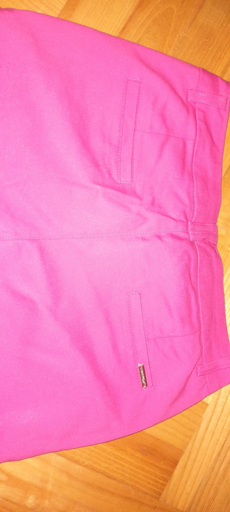 Spodnie różowe fuksja 36