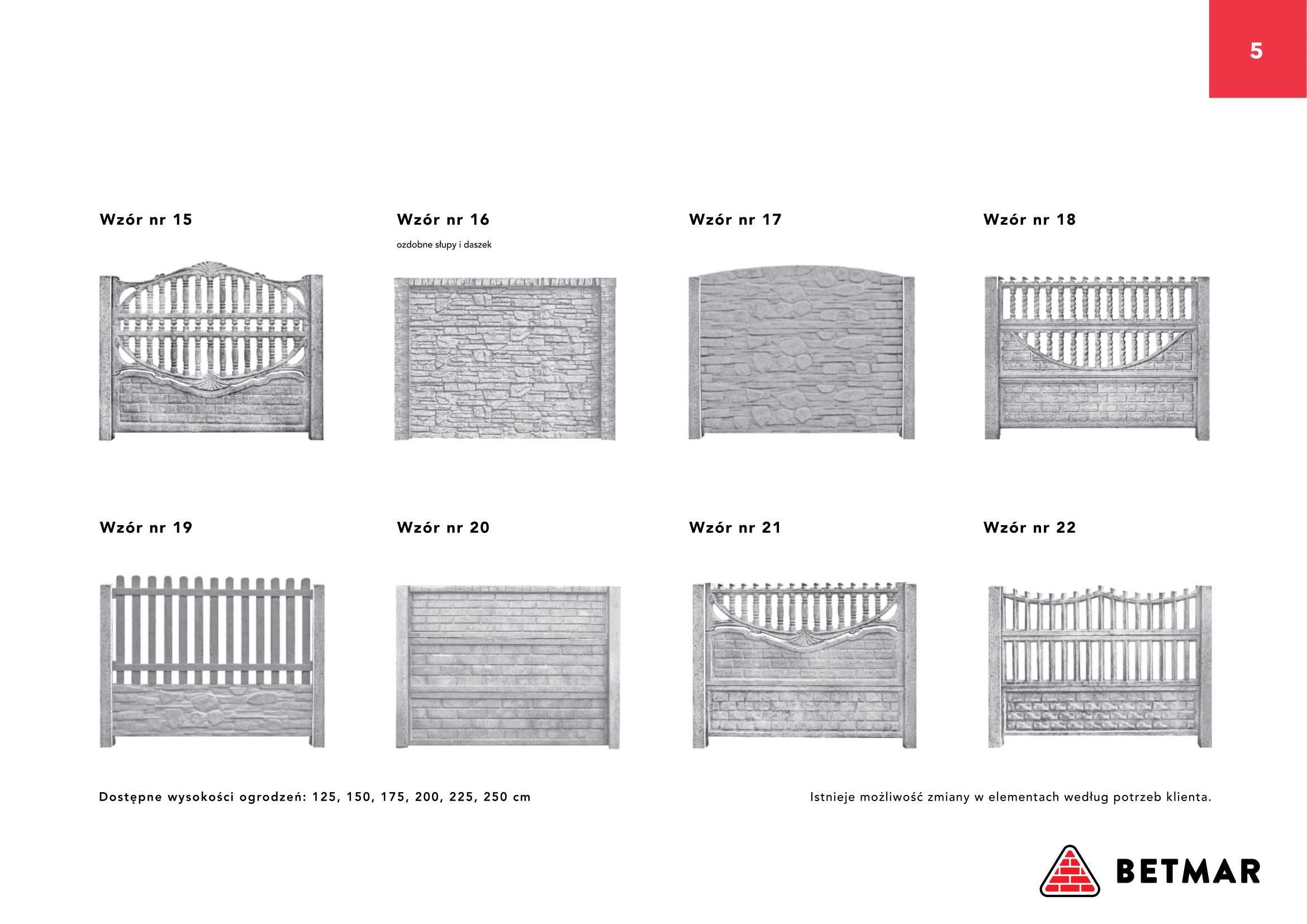Ogrodzenie betonowe H-150, ogrodzenia betonowe, płot, PRODUCENT