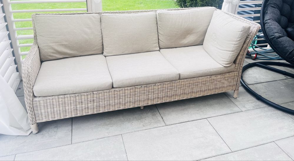 Sofa bażowe technorattan