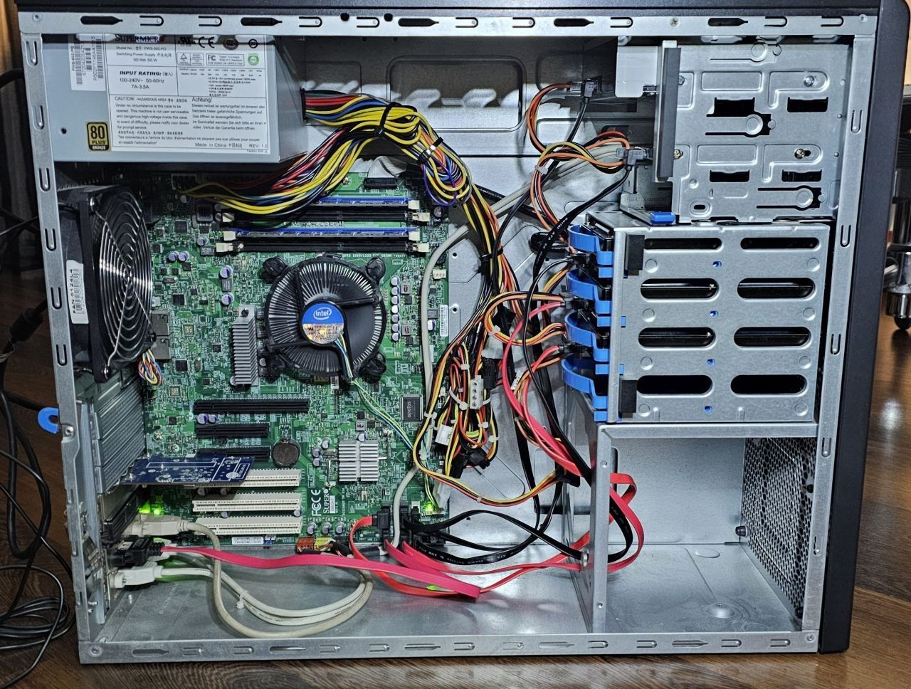 Сервер Supermicro Xeon E3-1230 3.3 / DDR4 / 500W / 3×500Gb компьютер