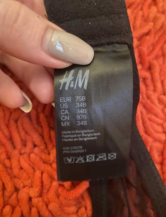 Бюстгальтер чорний H&M бюстгальтери