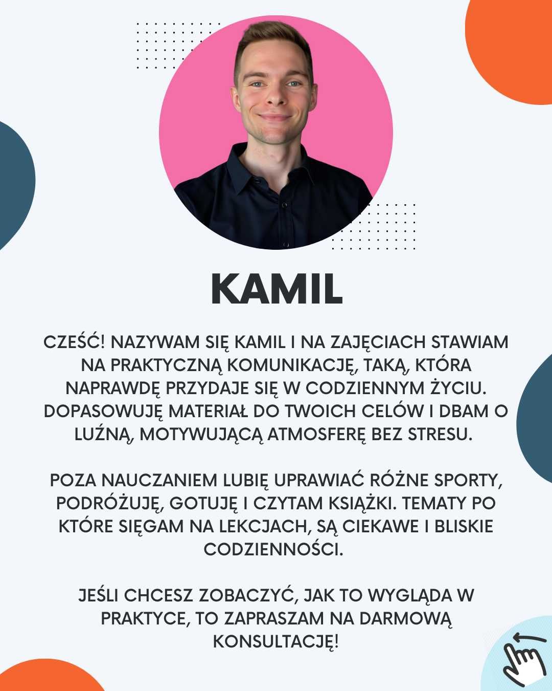 Zajęcia / korepetycje z języka angielskiego online. Fv