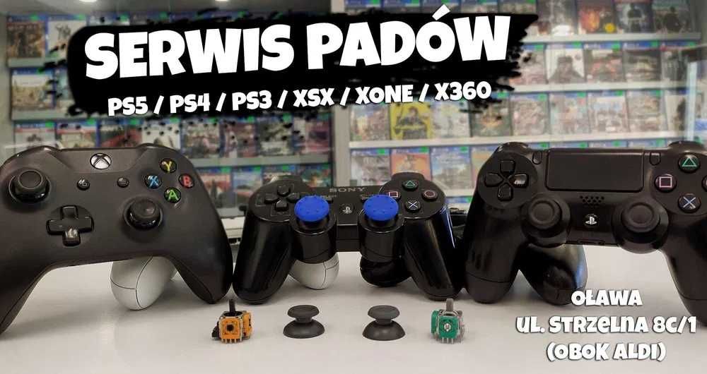 NAPRAWA konsol i padów SERWIS PS5 PS4 PS3 XBOX 360 XBOX ONE Oława