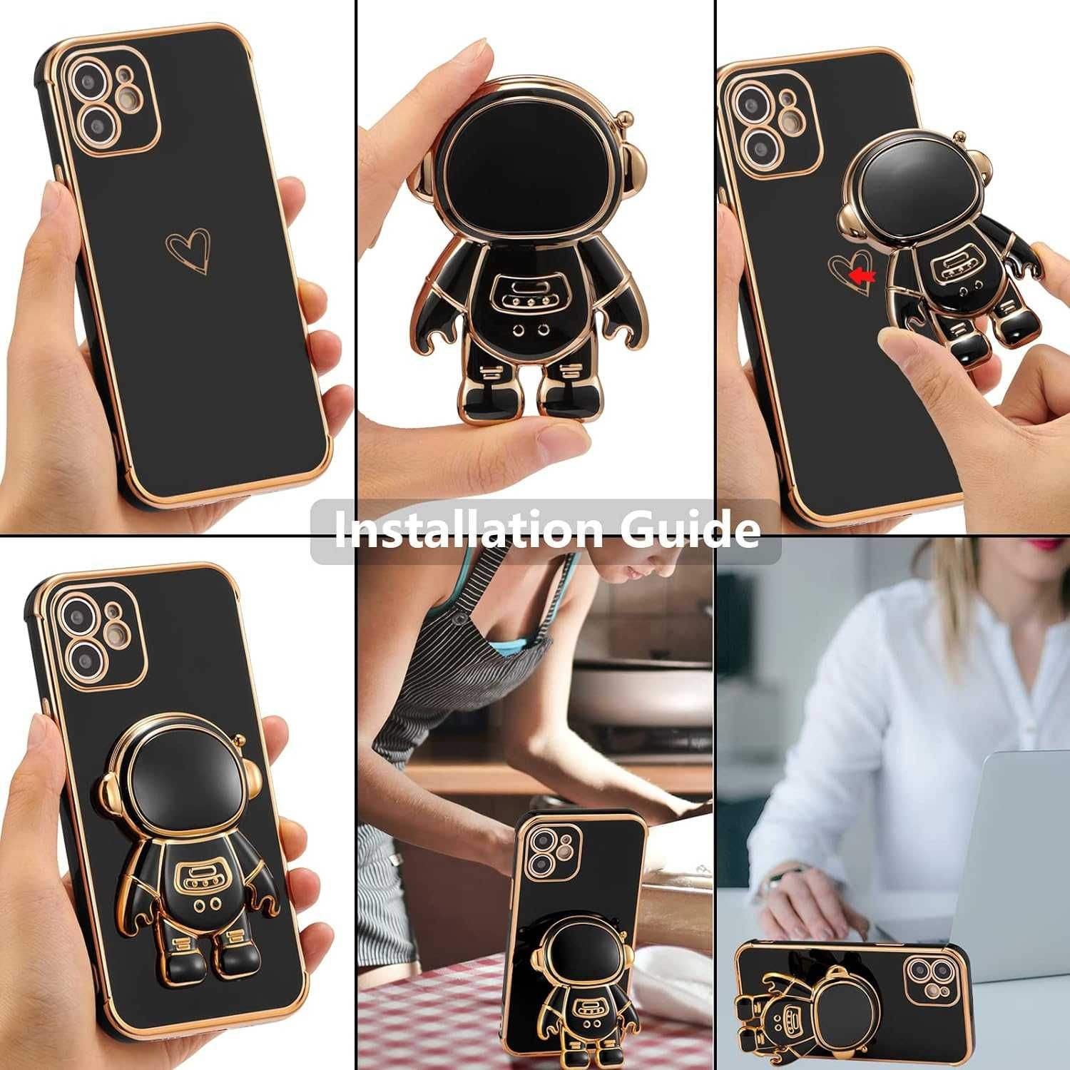 Etui Case Astronaut do iPhone 11 6,1 + Szkło hartowane