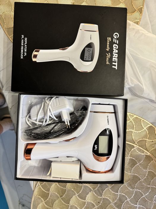 Depilator IPL Garett Beauty Flash biało-złoty
