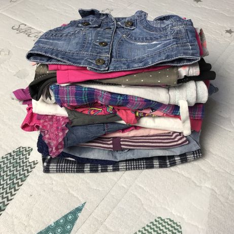 22 szt ubranka zestaw paka paczka ubrań ubranek dla dziewczynki 86 92