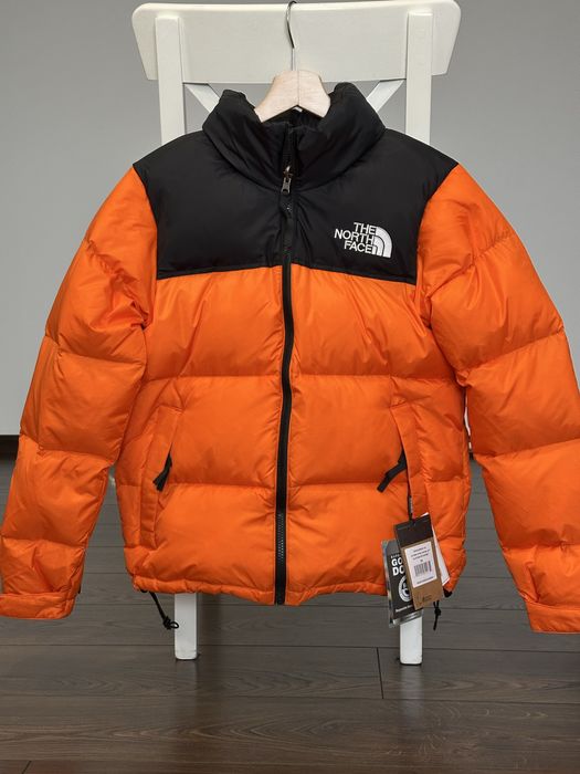 Пуховик куртка TNF 700 The North Face 1996 Nuptse orangeт норт фейс