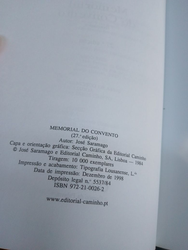 Memorial do convento-Saramago-Caminho-27edi-9E-Calcoes Homem5EDesde 2E