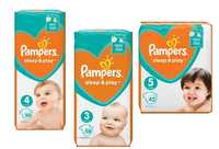 Pampers Sleep&Play 3,4, 5 підгузки памперси