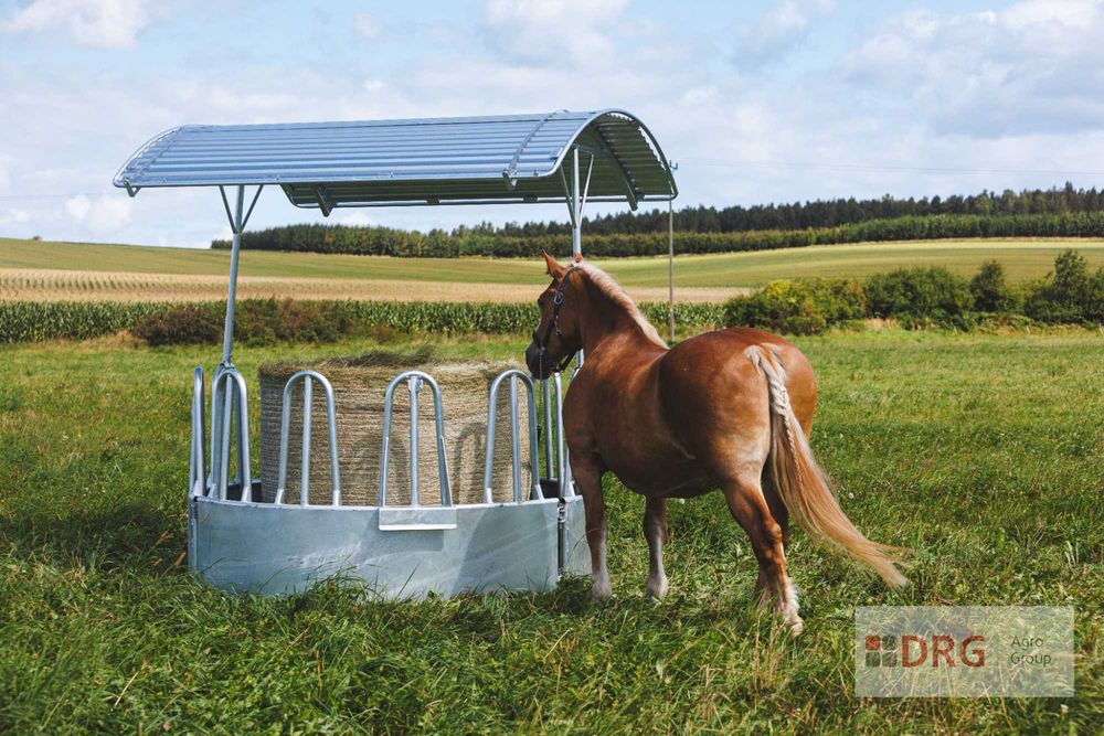 Paśnik łąkowy, okrągły dla bydła, koni, 12 stanowisk, polski producent