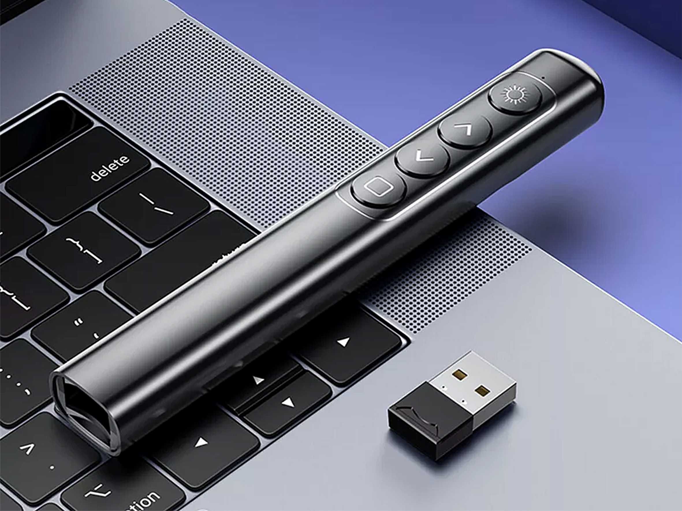 Apresentador PowerPoint sem fio com Ponteiro Laser 2.4Ghz USB