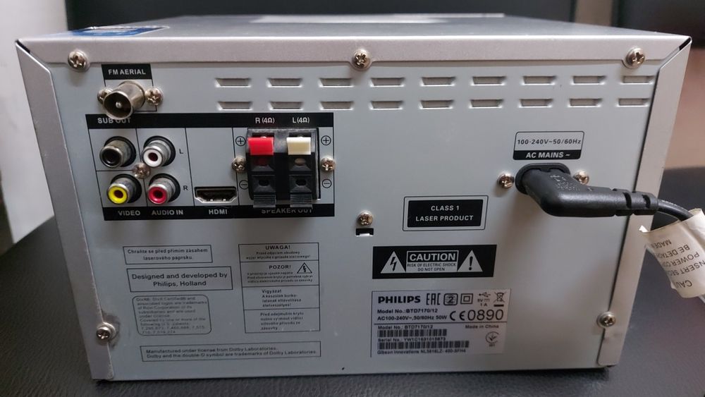 PHILIPS BTD 7170/12,музичний центр.